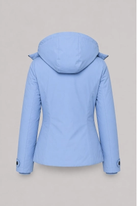 Jaqueta Alpelo Nylon Curta Dupla Face Feminina Azul