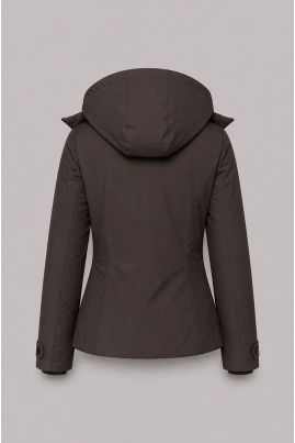 Jaqueta Alpelo Nylon Curta Dupla Face Feminina Marrom Expresso Jaqueta Alpelo Nylon Curta Dupla Face Feminina Marrom Expresso