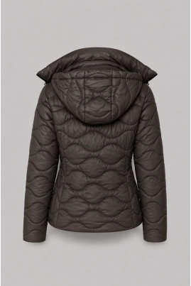 Jaqueta Alpelo Nylon Curta Dupla Face Feminina Marrom Expresso Jaqueta Alpelo Nylon Curta Dupla Face Feminina Marrom Expresso