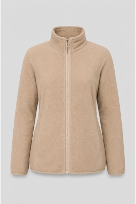 Jaqueta Alpelo Parka Com Fleece Destacável Feminina Bege Macadâmia