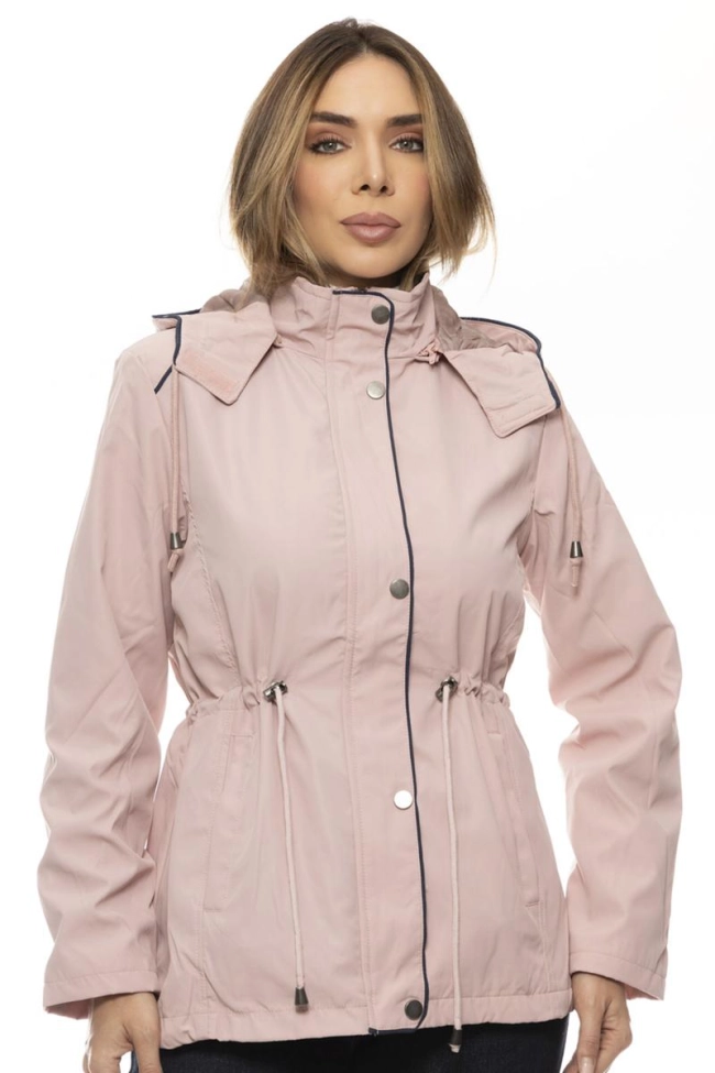 Jaqueta Crocker Parka Capuz Zíper Feminina Rosê Jaqueta Crocker Parka Capuz Zíper Feminina Rosê