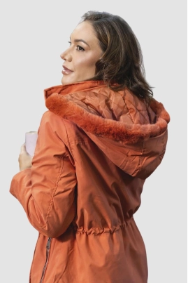 Jaqueta Crocker Parka Feminina Terracota Jaqueta Crocker Parka Feminina Terracota
