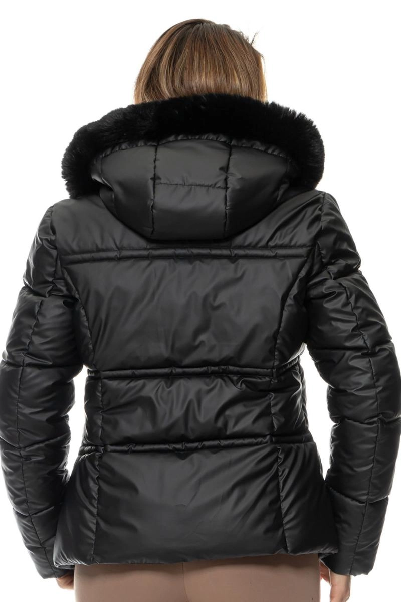 Jaqueta Crocker Puffer Forrada Feminina Preta