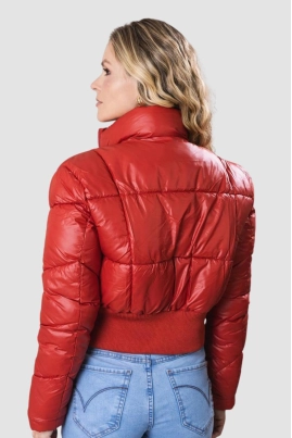 Jaqueta Crocker Puffer Nylon Feminina Vermelho Vivo Jaqueta Crocker Puffer Nylon Feminina Vermelho Vivo