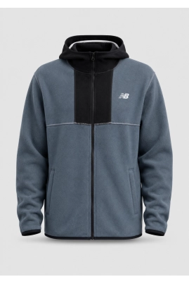 Jaqueta Masculina New Balance Fleece Cinza Jaqueta Masculina New Balance Fleece Cinza