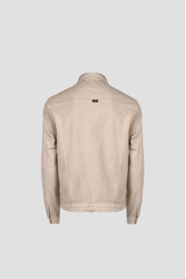 Jaqueta Max Denin Sarja Masculina Off White Jaqueta Max Denin Sarja Masculina Off White