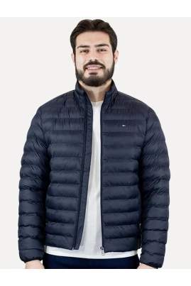 Jaqueta Tommy Hilfiger Core Packable Recycled Azul Marinho