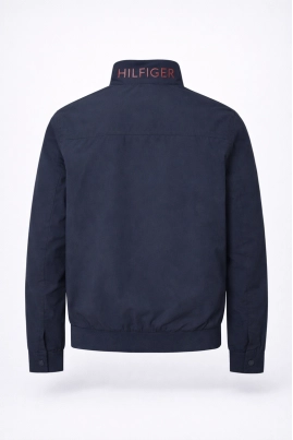 Jaqueta Tommy Hilfiger Zíper Nylon Masculina Marinho Jaqueta Tommy Hilfiger Zíper Nylon Masculina Marinho