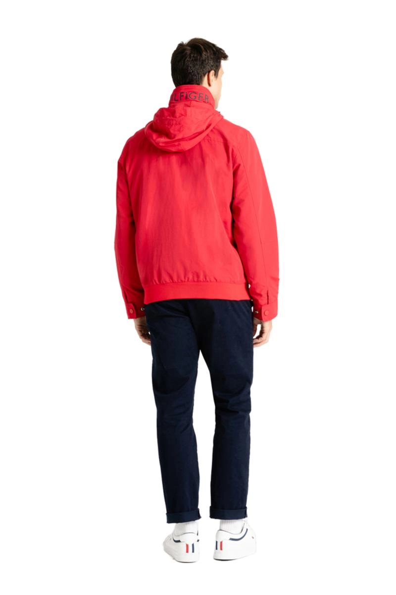 Jaqueta Tommy Hilfiger Zíper Nylon Masculina Vermelha Jaqueta Tommy Hilfiger Zíper Nylon Masculina Vermelha