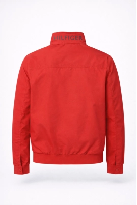 Jaqueta Tommy Hilfiger Zíper Nylon Masculina Vermelha Jaqueta Tommy Hilfiger Zíper Nylon Masculina Vermelha