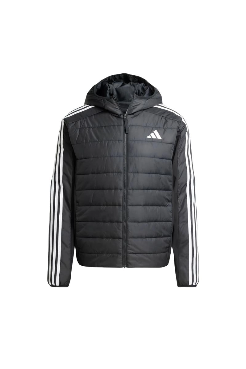 Jaquetas Adidas Puffer 3 Listras Masculina Preta Jaquetas Adidas Puffer 3 Listras Masculina Preta