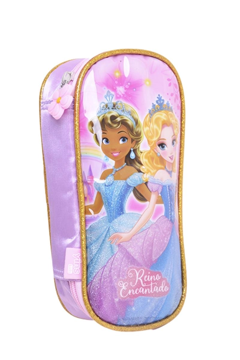 Kit Mochila de Rodinhas Yins Princesas Feminino