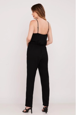 Macacão Aishty Longo Sem Manga Feminino Preto