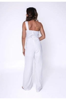 Macacão Ellen One Longo Feminino Off White Macacão Ellen One Longo Feminino Off White