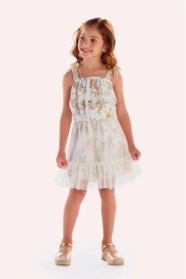 Produto - Macaquinho Tule Kiki Infantil Feminino 