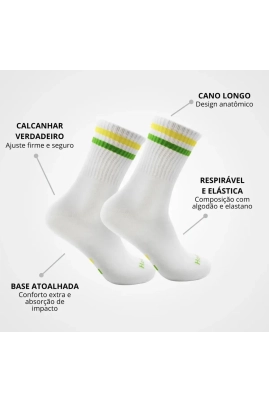 Meia Unissex Sport Copa cano alto Hoahi