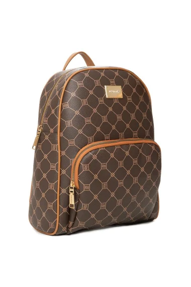 Mochila Feminina Média Rafitthy Monograma Mochila Feminina Média Rafitthy Monograma