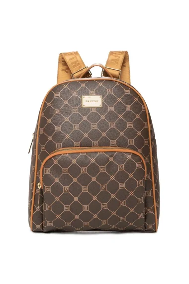 Mochila Feminina Média Rafitthy Monograma Mochila Feminina Média Rafitthy Monograma