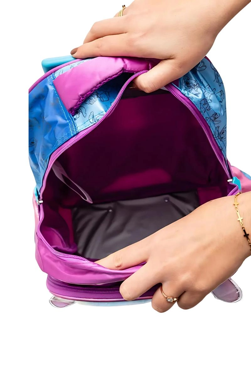 MOCHILA INF RODAS STITCH LUXCEL