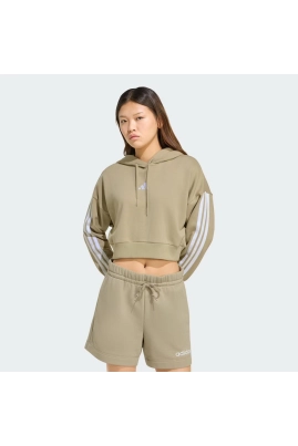 Moletom Capuz Cropped Essentials Adidas Moletom Capuz Cropped Essentials Adidas