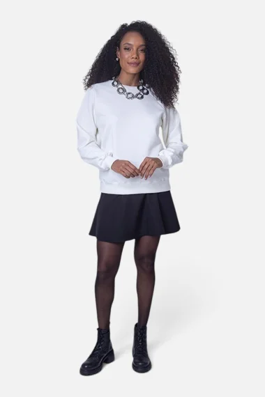 Moletom Feminino Gabip Off-White Moletom Feminino Gabip Off-White