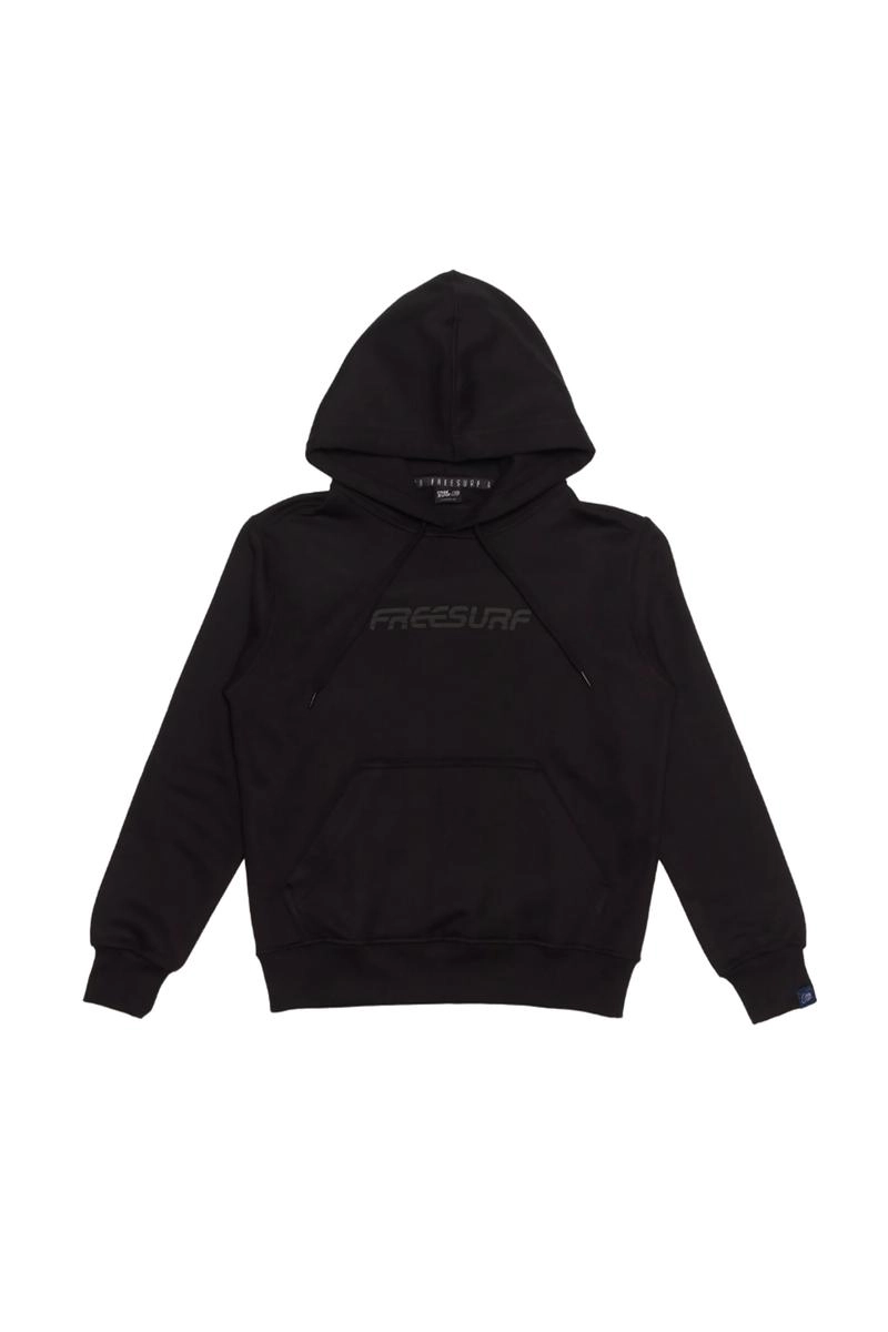 Moletom Freesurf Canguru Juvenil Masculino Preto