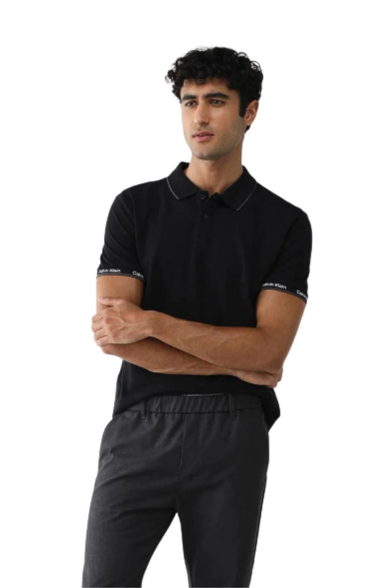 Polo Calvin Klein Manga Curta Masculina