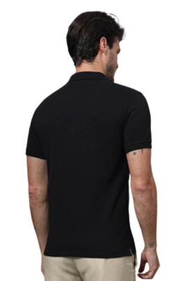 Polo Calvin Klein Manga Curta Slim Fit Masculino Preto Polo Calvin Klein Manga Curta Slim Fit Masculino Preto