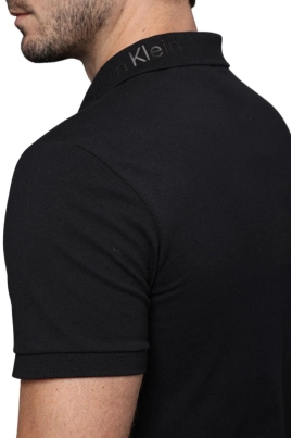 Polo Calvin Klein Manga Curta Slim Fit Masculino Preto Polo Calvin Klein Manga Curta Slim Fit Masculino Preto