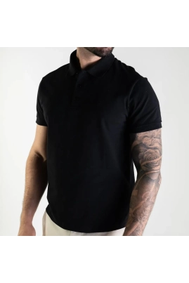 Polo Ellus Manga Curta Masculina Preto Polo Ellus Manga Curta Masculina Preto