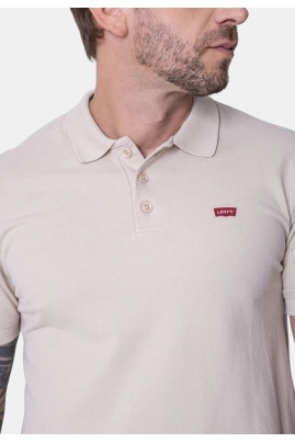 Polo Levis Manga Curta Masculino Bege Polo Levis Manga Curta Masculino Bege