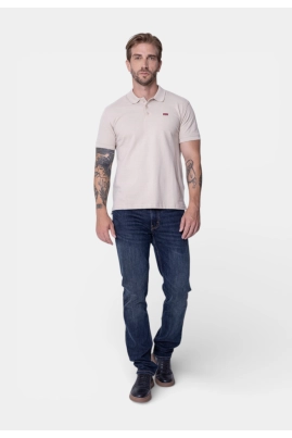 Polo Levis Manga Curta Masculino Bege Polo Levis Manga Curta Masculino Bege