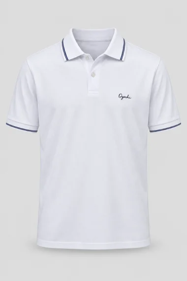 Polo Masculina Ogochi Branca Polo Masculina Ogochi Branca