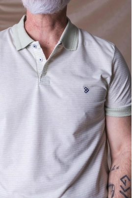 Polo Pitt Manga Curta Masculino Bege Polo Pitt Manga Curta Masculino Bege