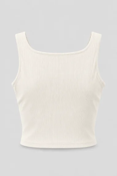 Regata Feminina Cropped Gabip Off-White Regata Feminina Cropped Gabip Off-White
