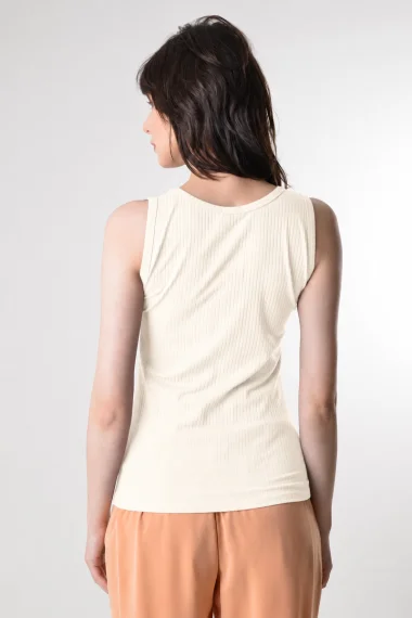 Regata Feminina Ribana Gabip Off-White Regata Feminina Ribana Gabip Off-White