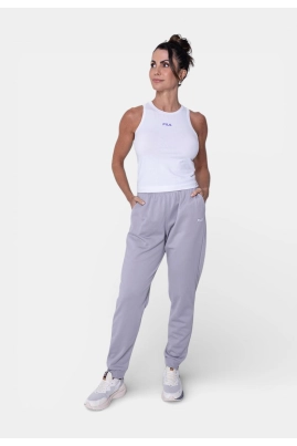 Regata Fila Letter Crop Feminina Branca Regata Fila Letter Crop Feminina Branca