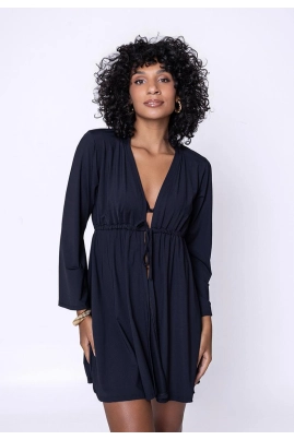 Produto - Saída de Praia Fattally Feminina Lisa Cor Sortida
