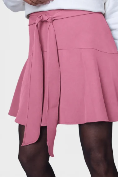 Saia Feminina Laço Gabip Rosa Saia Feminina Laço Gabip Rosa