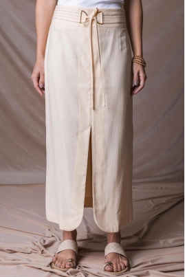Produto - Saia Gabip Midi Feminino Manteiga 
