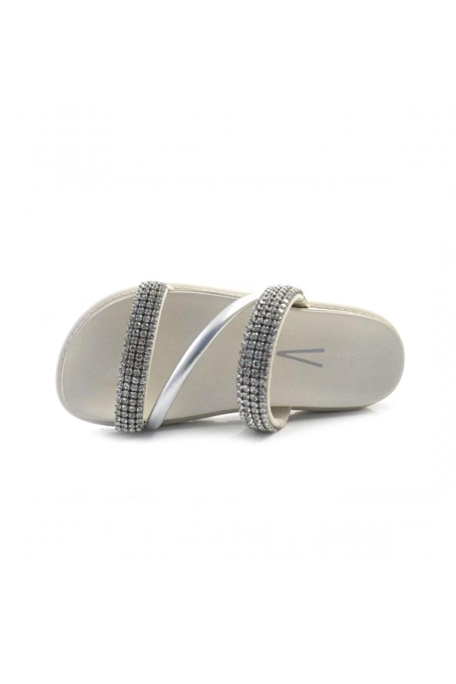 Sandália Vizzano Flat Cristais Feminina