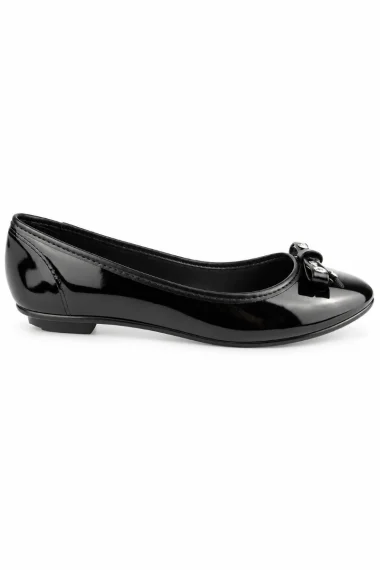 Sapatilha Feminina Moleca com laço Preta