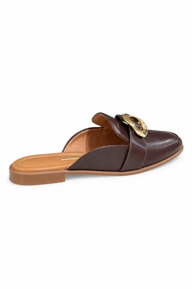 Sapato Mule Feminino Vizzano Cacau Dourado Sapato Mule Feminino Vizzano Cacau Dourado
