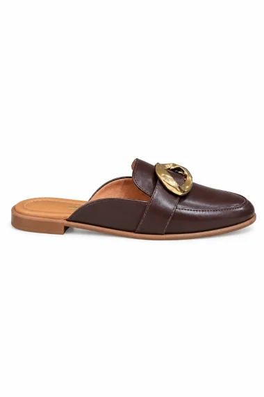 Sapato Mule Feminino Vizzano Cacau Dourado Sapato Mule Feminino Vizzano Cacau Dourado