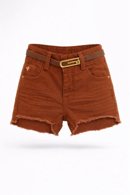 Shorts Gilas Sarja Infantil Feminino Telha