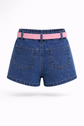 Shorts Oznes Com Cinto Infantil Feminino Jeans Shorts Oznes Com Cinto Infantil Feminino Jeans