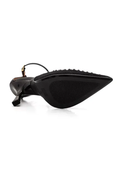 Sapato Scarpin Feminino Vizzano Strass Preto