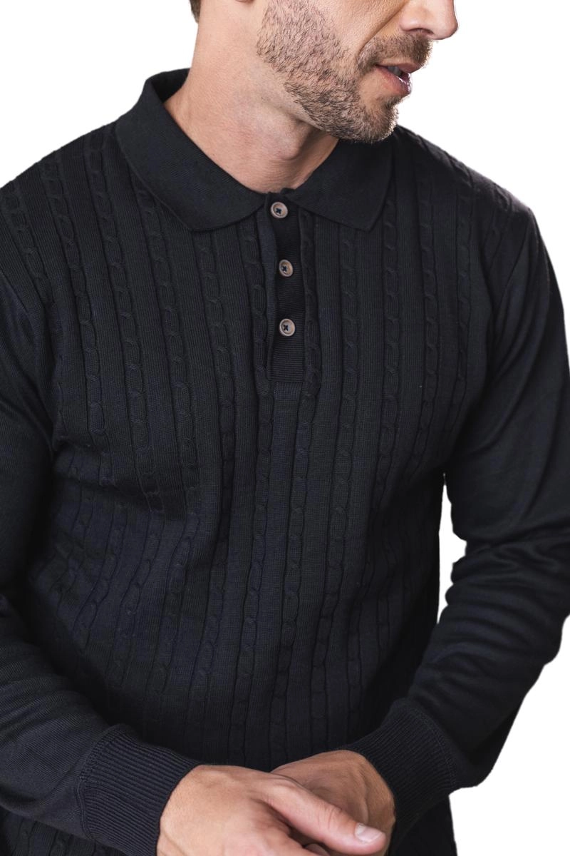 Suéter Crocker Polo Masculino Preto Suéter Crocker Polo Masculino Preto