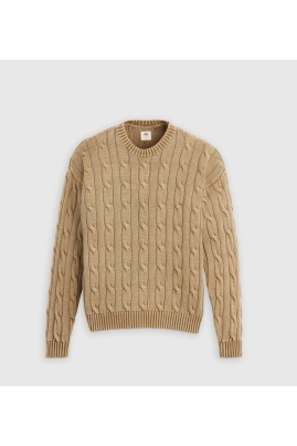 Suéter Levis Carmel Cable Crew Marrom Suéter Levis Carmel Cable Crew Marrom