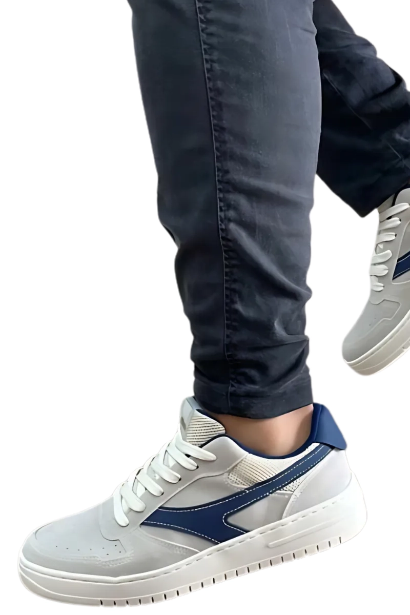 Tênis Activitt Casual Masculino Branco Off e Marinho 